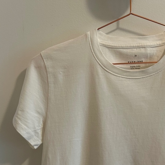 EVERLANE White Cotton Tshirt - Picture 1 of 3